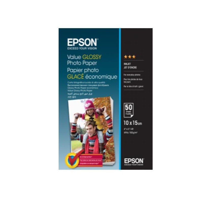 VALUE GLOSSY PHOTO PAPER 10X15CM