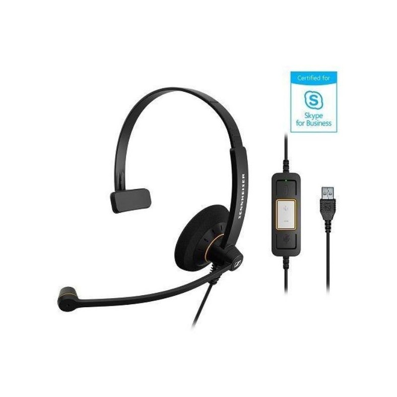 CUFFIA MICROFONO SINGLE USB SKYPE