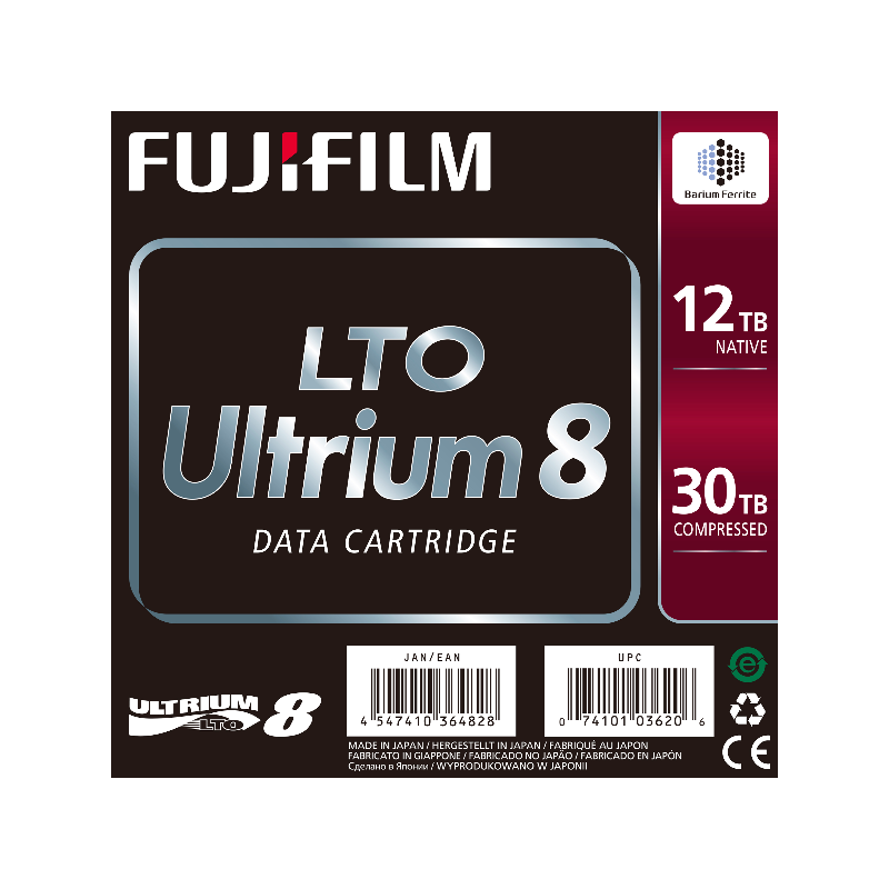 LTO 8 ULTRIUM 12TB NATIVI 30TB COMP