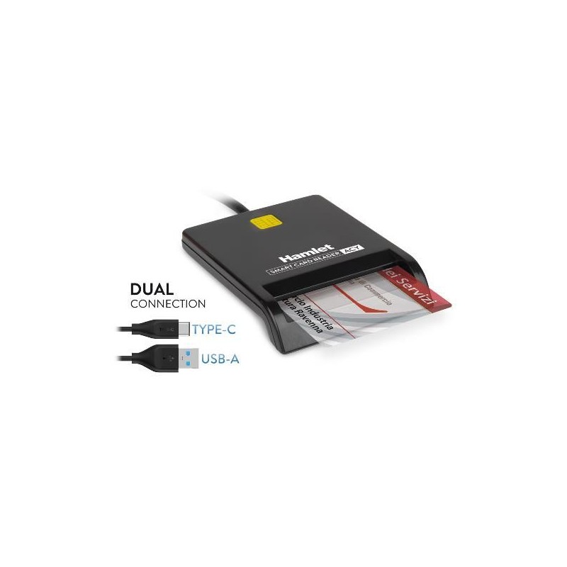 LETTORE SMART CARD USBC USBA