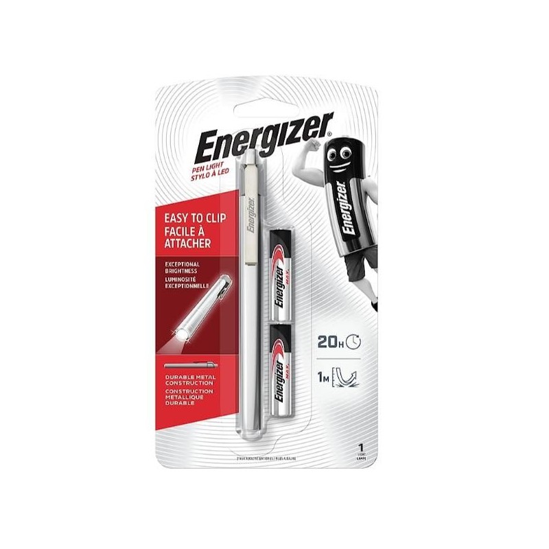 METAL PENLIGHT 35 LUMENS 2AAA