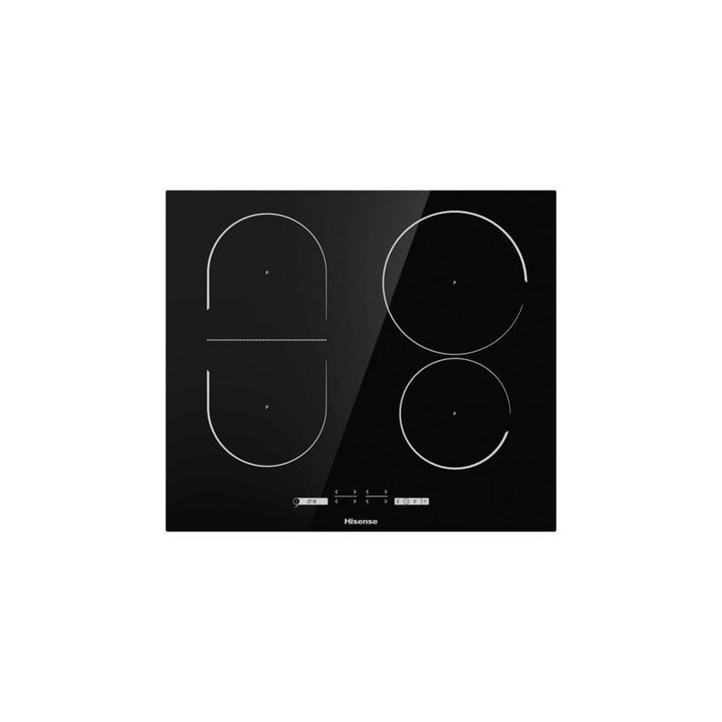 PIANO INDUZ 60CM 4Z BRIDGE NERO