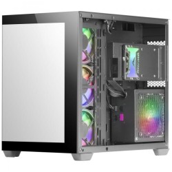 MARSGAMING CASE TOWER XXL MCV4 BLACK E-ATX FRAMELESS 90º TG GLASS