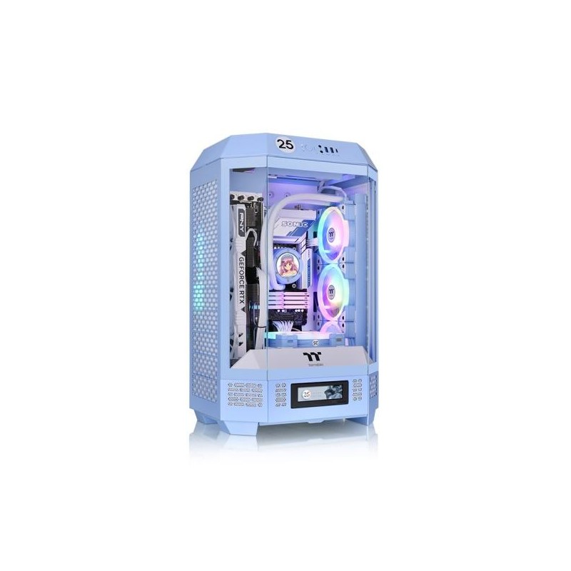THERMALTAKE CASE MICRO THE TOWER 300 HYDRANGEA BLUE WIN SPCC 3*TG 2FAN*CT1