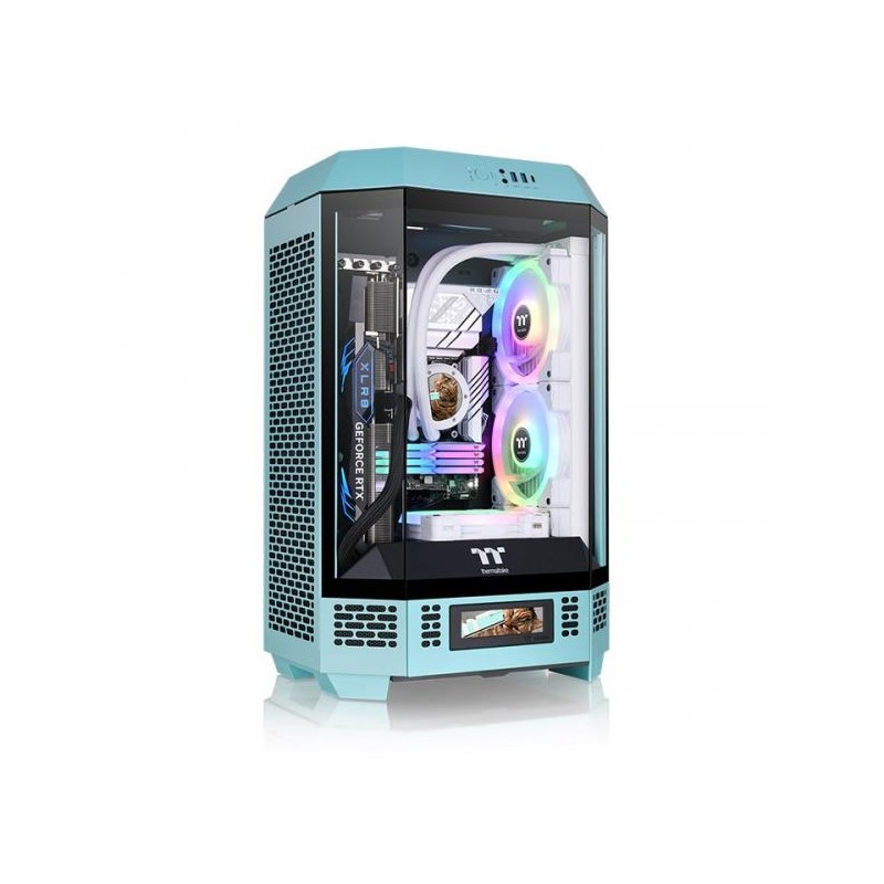 THERMALTAKE CASE MICRO THE TOWER 300 TURQUOISE WIN SPCC 3*TG 2FAN*CT140 ME