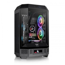 THERMALTAKE CASE MICRO THE TOWER 300 BLACK WIN SPCC 3*TG 2FAN*CT140 METAL P