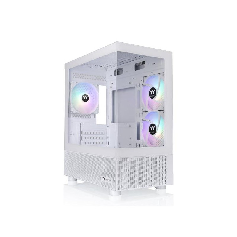 THERMALTAKE CASE MICRO VIEW 170 TG ARGB SNOW 3xARGB FAN