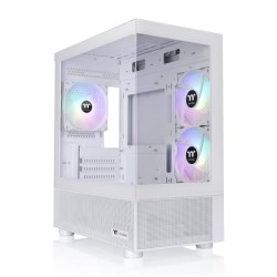 THERMALTAKE CASE MICRO VIEW 170 TG ARGB SNOW 3xARGB FAN