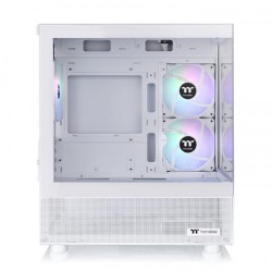 THERMALTAKE CASE MICRO VIEW 170 TG ARGB SNOW 3xARGB FAN