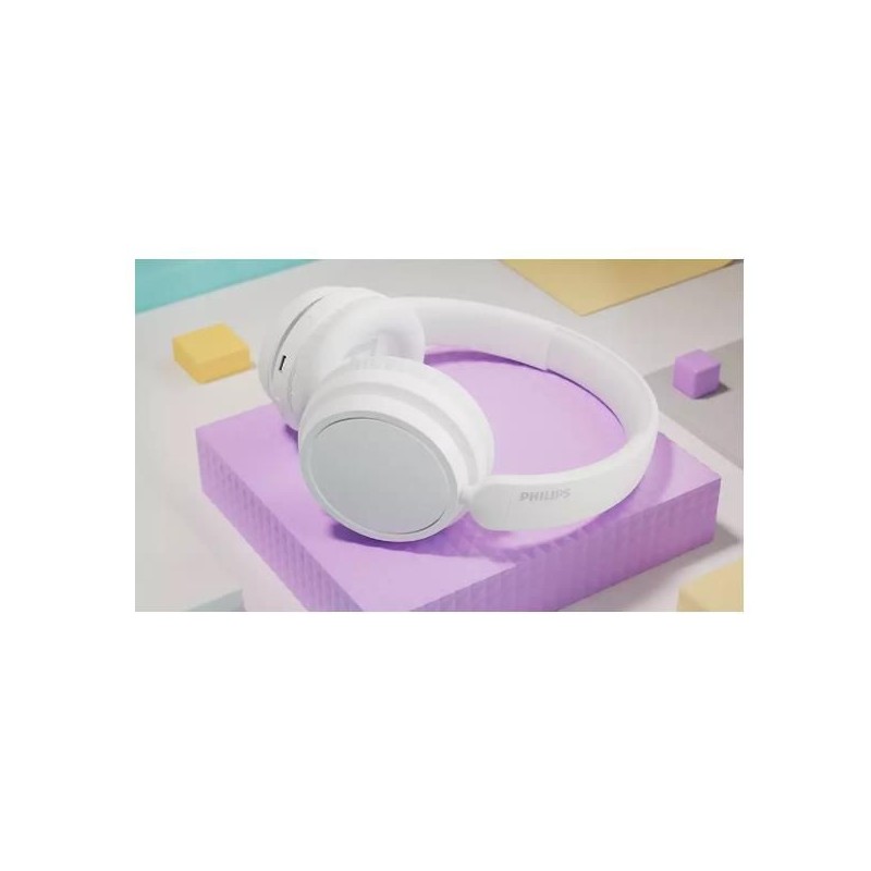 CUFFIA OVER-EAR WRLS BASS+ S5 WHITE