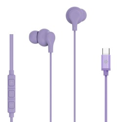 USB-C STEREO WIRED EARPHONE VIOLET
