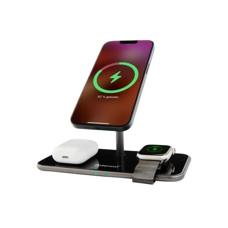 CARICATORE WIRELESS0HA 3IN1 15W BK