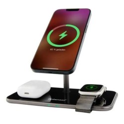 CARICATORE WIRELESS0HA 3IN1 15W BK
