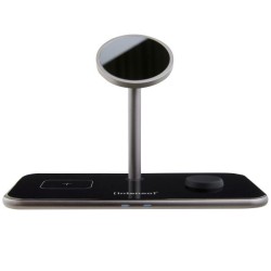 CARICATORE WIRELESS0HA 3IN1 15W BK