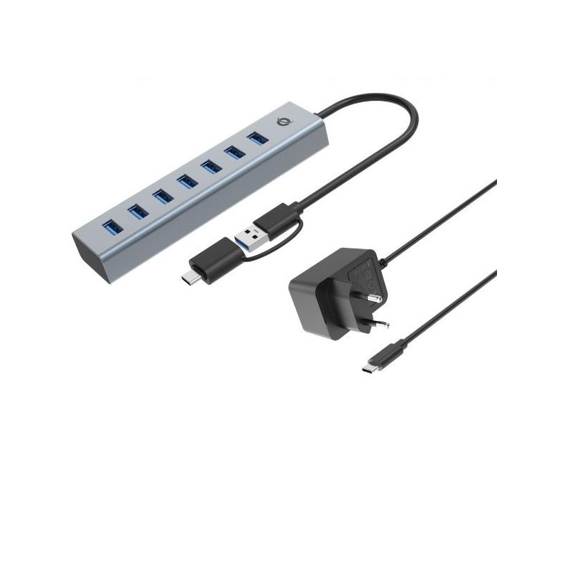 7-PORT USB 3.0 HUB WITH POWER ADAPT