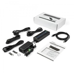 HUB USB 3.0 INDUSTRIALE A 10 PORTE