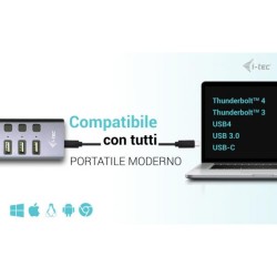 USB3.0/C CHARGHUB9PORTLAN+P.ADAPT60