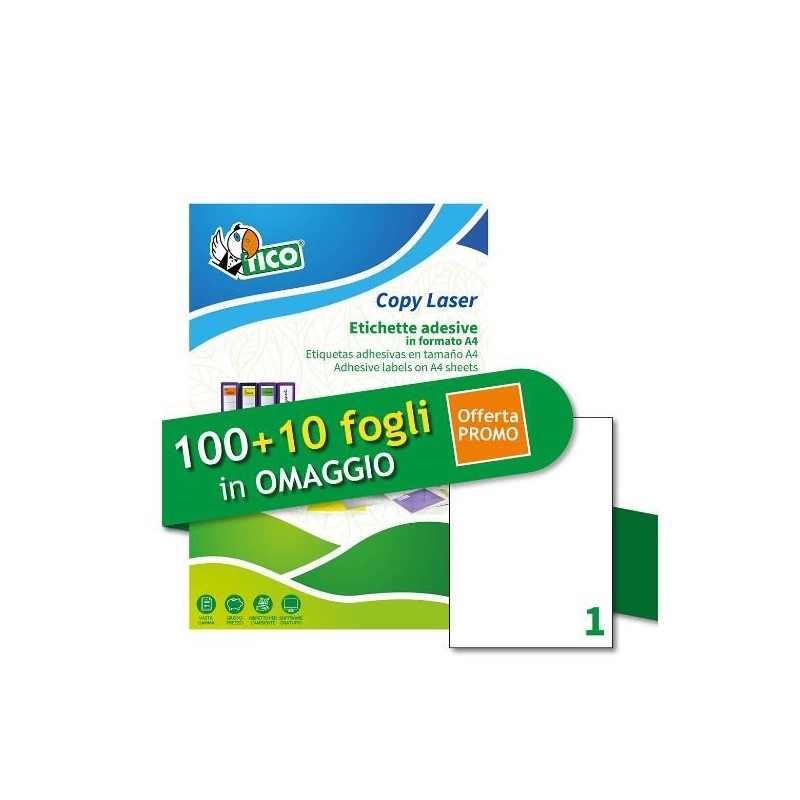 ETICH BIANCHE ADESIVE 100PIU10 FF