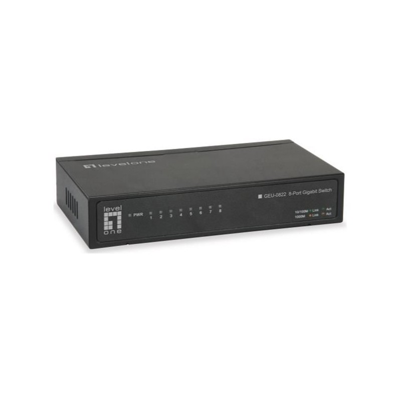 SWITCH DESKTOP 8PORTE METALHOUSING