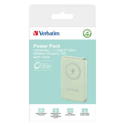 POWER BANK 10000MAH MAG SAFE GREEN