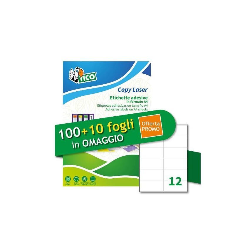 ETICH LASER 105X48 100PIU10 FF OMAG