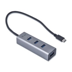 USB-C METAL 4-PORT HUB  4X USB 3.0