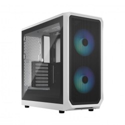 FRACTAL CASE MID TOWER FOCUS 2 RGB WHITE TG CLEAR TINT