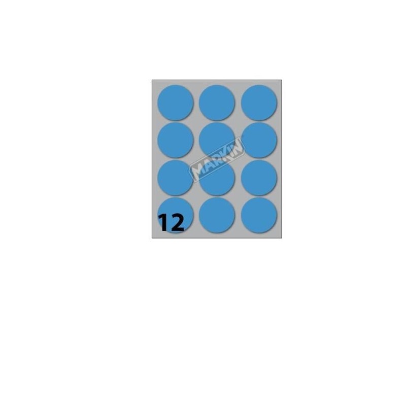 CONF10 BUSTE ETICHETTE 9 BLU DIAM34