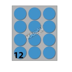 CONF10 BUSTE ETICHETTE 9 BLU DIAM34