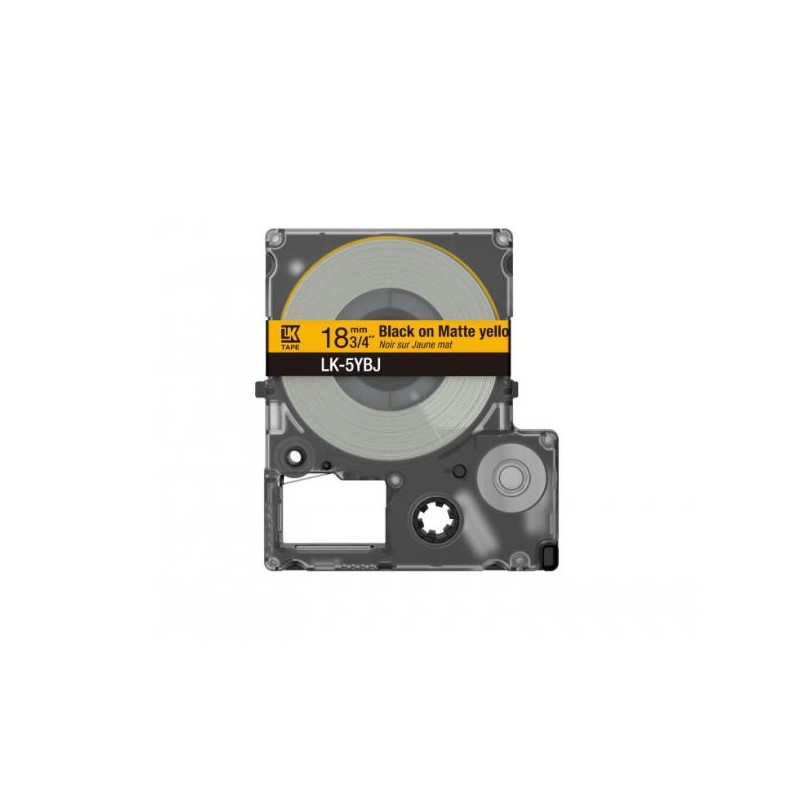 MATTE TAPE YELLOW/BLACK 18MM(8M)