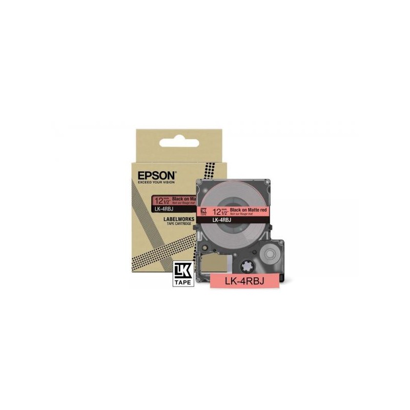 MATTE TAPE RED/BLACK 12MM(8M)