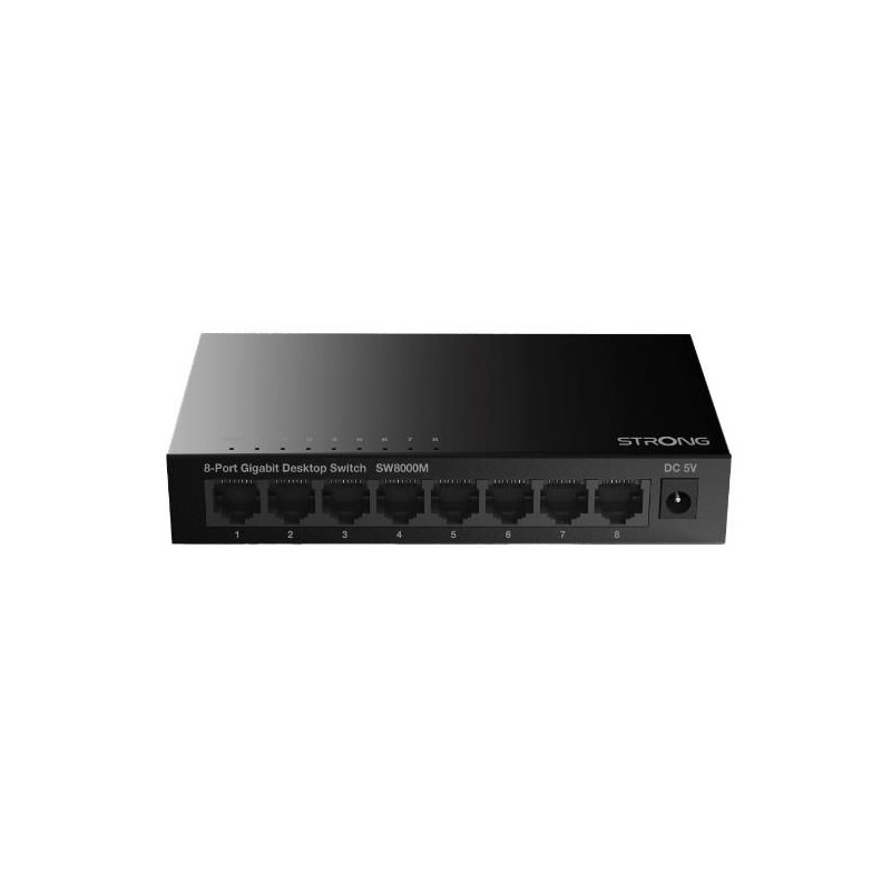 SWITCH 8 PORTE GIGABIT METAL
