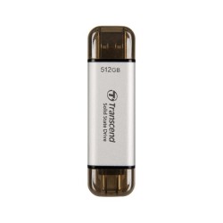 512GB EXTSSD USB10GBPS TYPEC/A SILV