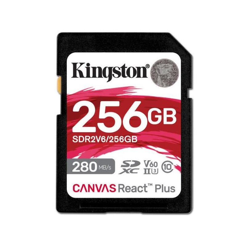 256GB CANVAS REACT PLUS SDXC U3 V60