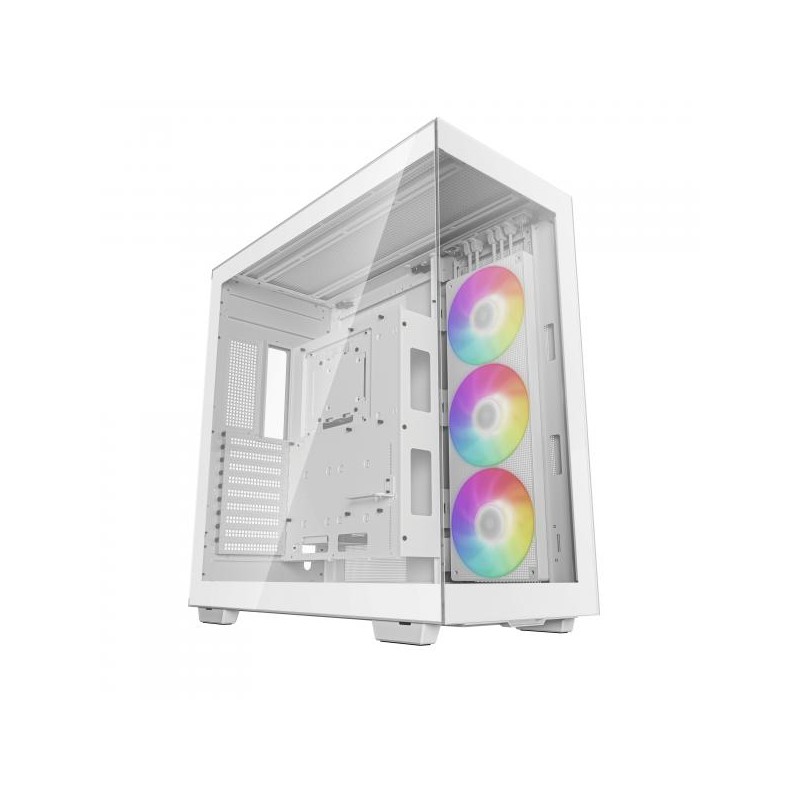 DEEPCOOL CASE MID TOWER CH780 WH 1x420 ARGB FAN VETRI PANORAMICI