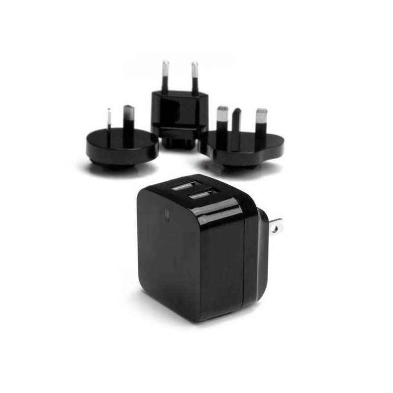 CARICABATTERIE DA MURO X2 USB