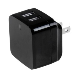 CARICABATTERIE DA MURO X2 USB