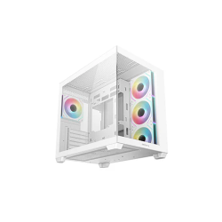 DEEPCOOL CASE MID TOWER CG530 WH 4F WHITE 2*TG 4x120 PWM+ARGB FAN
