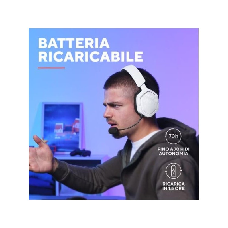 GXT493W CARUS WIRELESS HEADSET WHIT