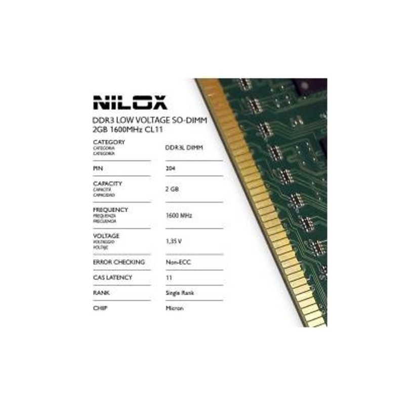 RAM DDR3L SO-DIMM 2GB 1600MHZ CL11