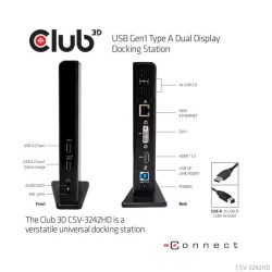 USB-A 3.1 DUALDISPLAY 1200P DOCKING