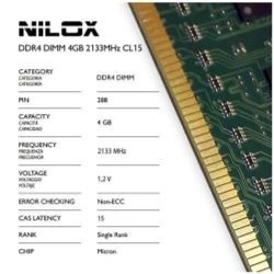 RAM DDR4 DIMM 4GB 2133MHZ CL15