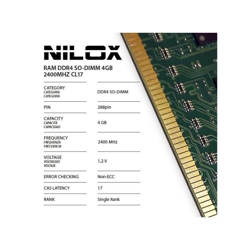 RAM DDR4 SO-DIMM 4GB 2400MHZ CL17