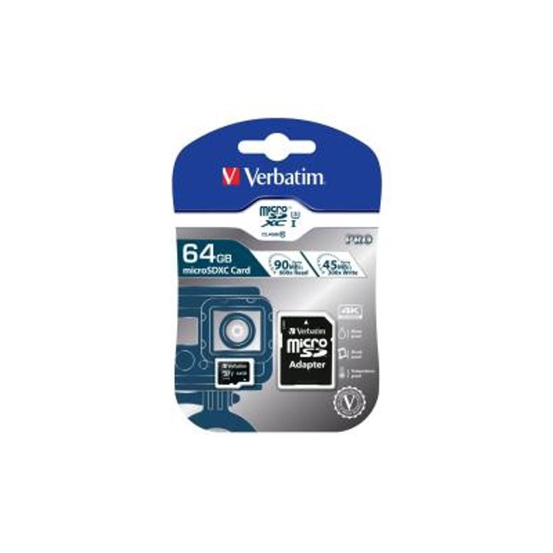 MICRO SDHC-64GB-PRO CLASS 10+ADAT.