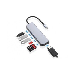 ADATTATORE  HUB USB-C 3.1 6 IN 1