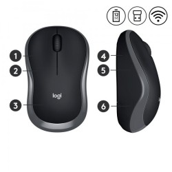 NOTEBOOK MOUSE M185 SOFTGREY-EER