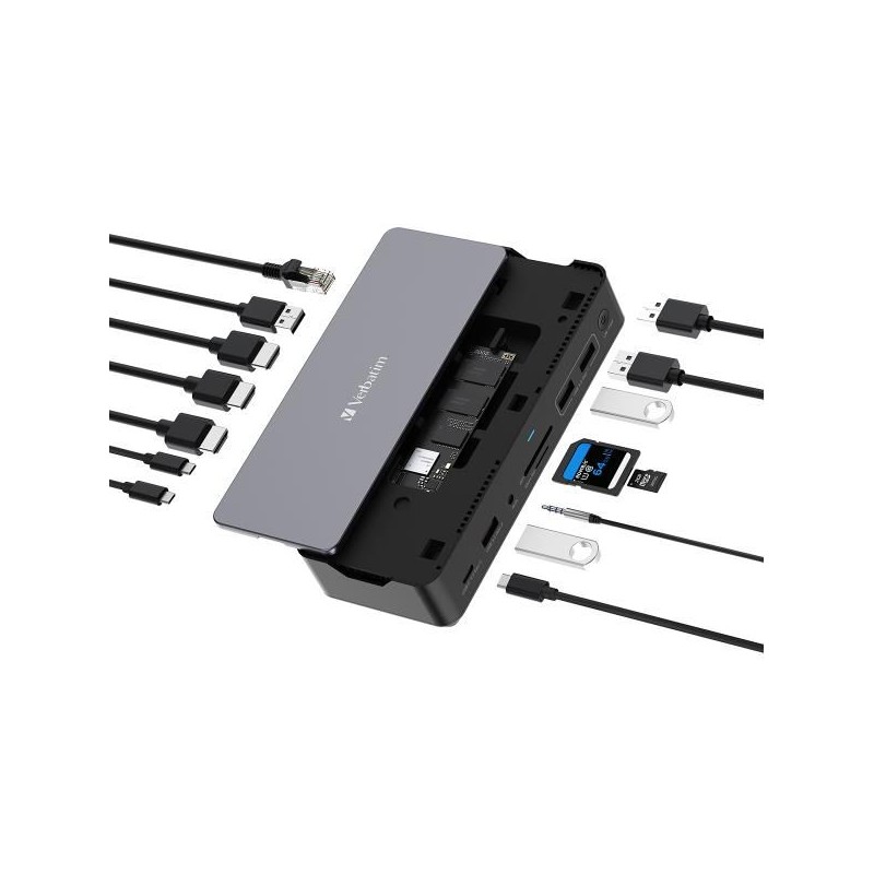 USB C 15 IN 1 HDMI SLOT SSD 8K PD