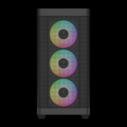 GAMDIAS CASE MID TOWER ATHENA M3 4x120mm PWN FAN ARGB CON 8 PORT HUB