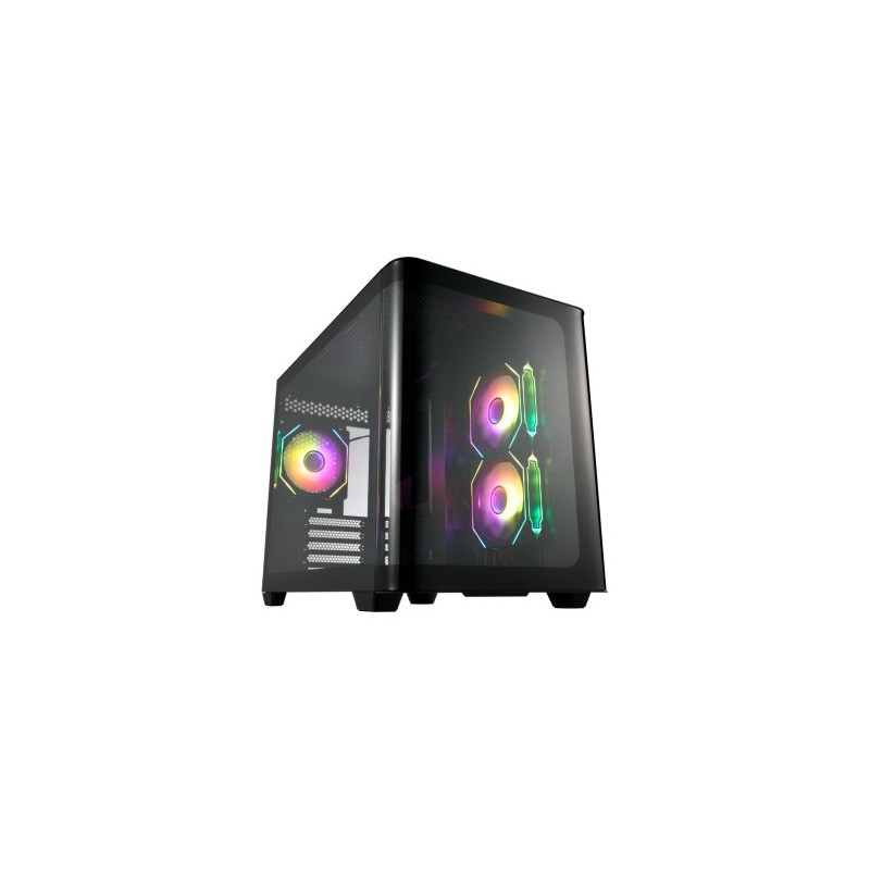 FSP CASE M.TOWER S380 BA PANELLO LATERALE CURVO 3xARGB FANS 2xUSB3 Type C