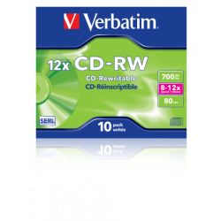 CD-RW 700MB 80 RISCRIV.12X CF.10  S